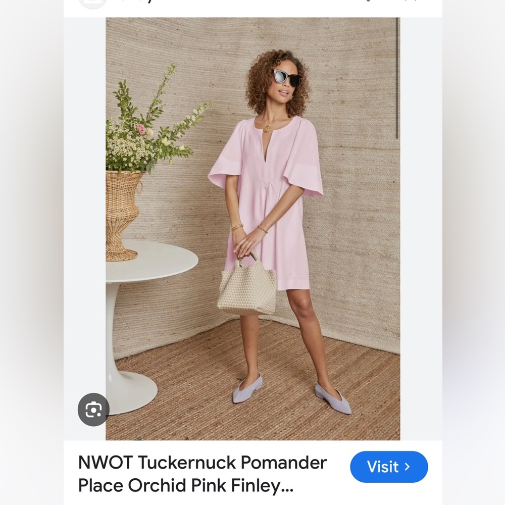 Tuckernuck Orchid Pink Short Flutter-Sleeve Babydoll Dress